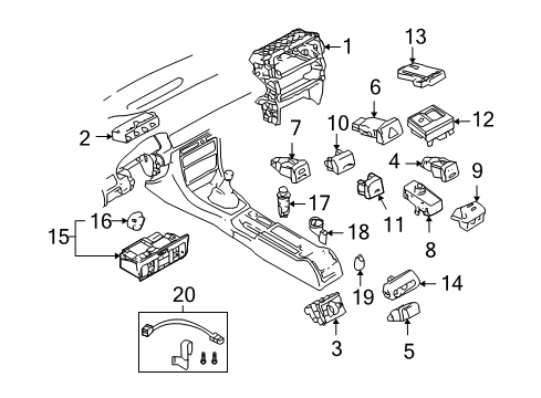 Audi 8E0-945-515 Stoplamp Switch