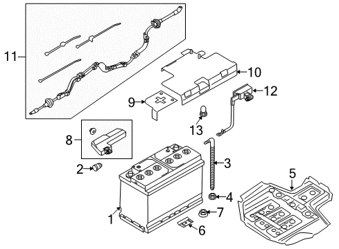 Audi 8K1-971-228-M Negative Cable