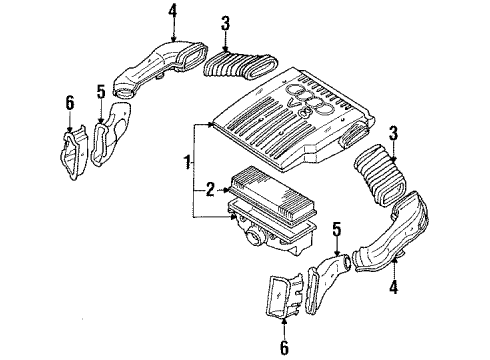 Audi 077-129-620 Filter Element