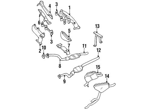 Audi 4A0-253-058-LX Catalytic Converter