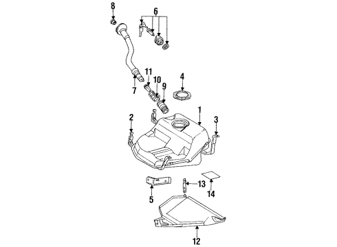 Audi 443-201-137 Hose Clip