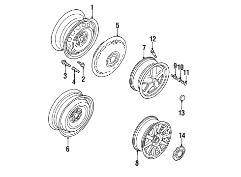 Audi 8A0-601-025-N-1ZL Wheel, Alloy