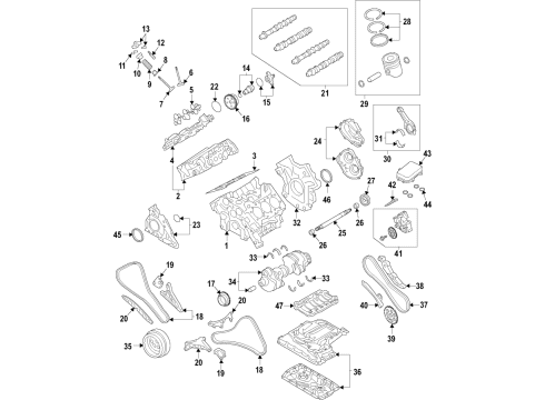 Audi 06M-103-869-D Shaft Bearings