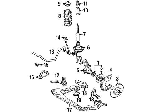 Audi 893-411-309-B Stabilizer Bar