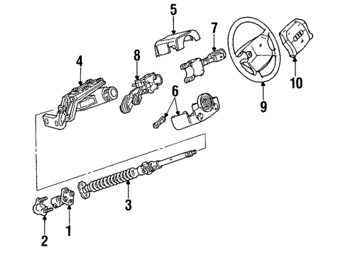 Audi 893-419-761-A Steering Column