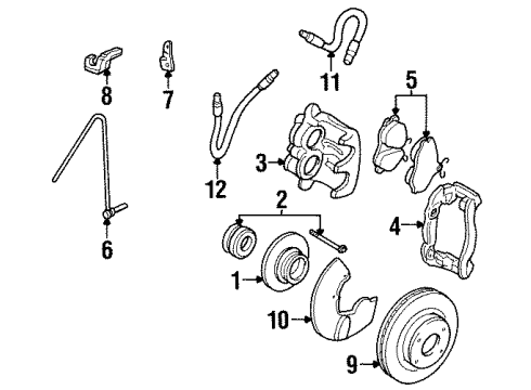 Audi 895-615-124-A Caliper