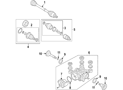 Audi 1K0-598-331 Universal Joints