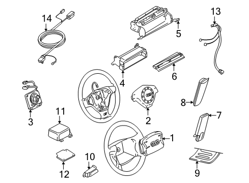 Audi 4D0-951-543-C Clockspring