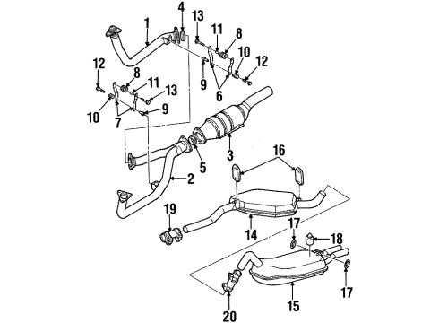 Audi 8G0-253-096-CX Catalytic Converter