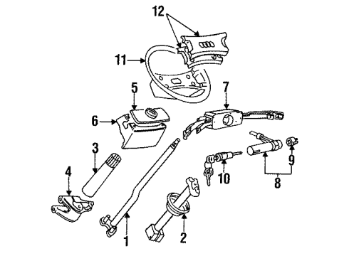 Audi 443-419-763-C Steering Column