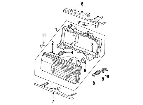 Audi N-019-161-1 Composite Headlamp