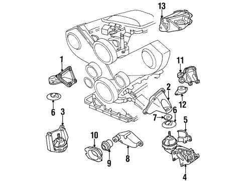 Audi 8A0-399-151-D Transmission Mount