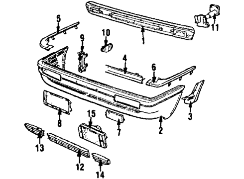 Audi 811-807-287 License Bracket