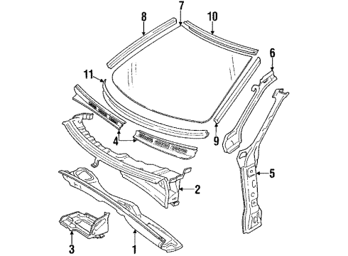 Audi 895-845-099-P Windshield