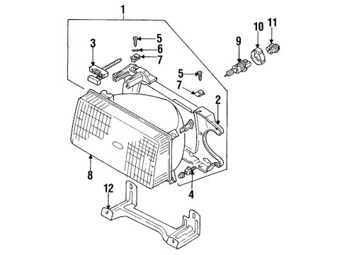 Audi 813-941-105 Headlamp Assembly