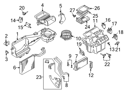 Audi 8E1-819-011 Heater Core