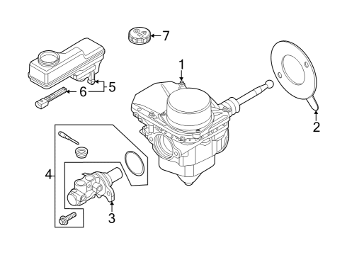 Audi 1EB-614-105-AF Brake Booster