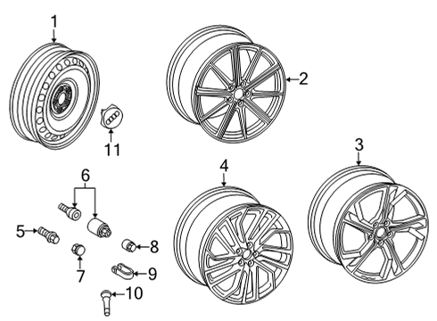 Audi 8W0-601-025-GJ Wheel, Alloy