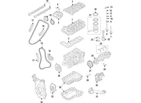 Audi 07K-109-417-D Rocker Arms