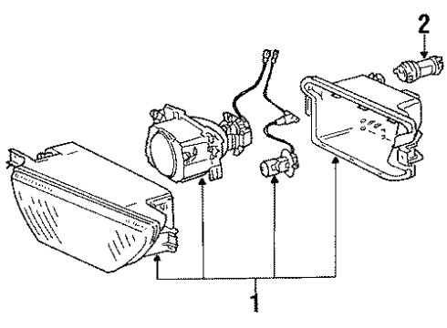 Audi 895-941-700-B Fog Lamp Assembly