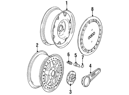 Audi 893-601-025-H-Z7P Wheel, Steel