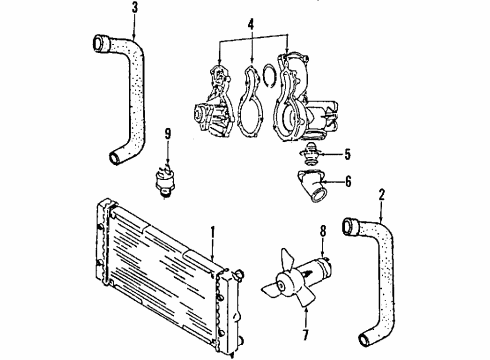 Audi 035-121-055-B Lower Hose