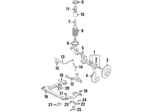 Audi 857-407-473-A Stabilizer Bar Upper Insulator