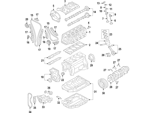 Audi 06H-198-151-L Piston Rings