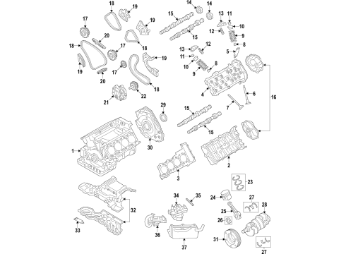 Audi 079-109-409-H Rocker Arms