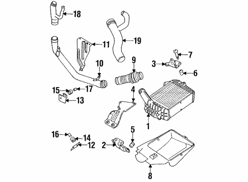 Audi 034-121-497-A Coolant Line