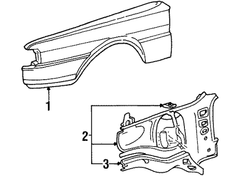 Audi 855-821-021-K Fender