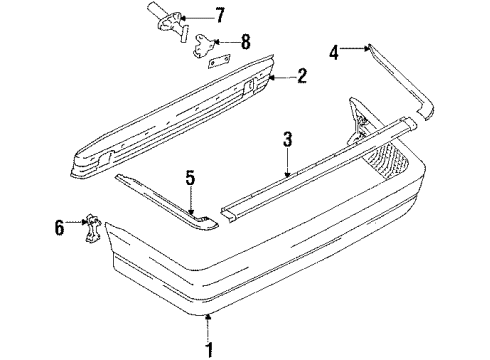 Audi 443-807-305-E-GRU Bumper Cover