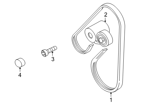 Audi 058-145-271 Power Steering Belt