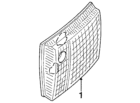 Audi 893-945-225-D Lens & Housing