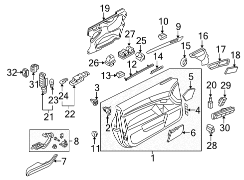 Audi 4E0-862-165-A Release Cable