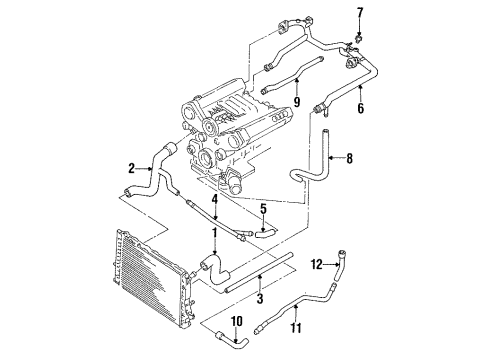 Audi 8A0-121-101 Upper Hose