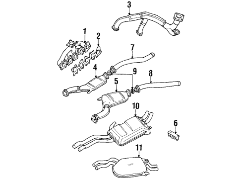 Audi 4A0-131-089-JX Catalytic Converter