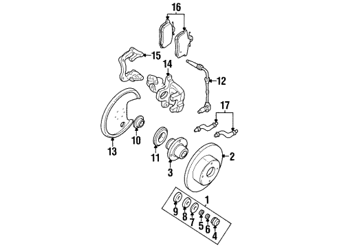 Audi 8A0-927-807-D ABS Sensor