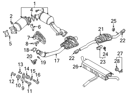 Audi 80A-254-253 Catalytic Converter