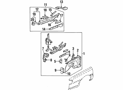 Audi 443-803-030 Engine Bracket