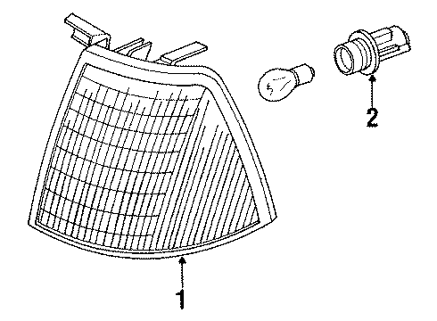 Audi 893-941-626 Marker Lamp Assembly