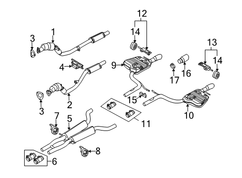 Audi 4F0-254-505-TX Catalytic Converter