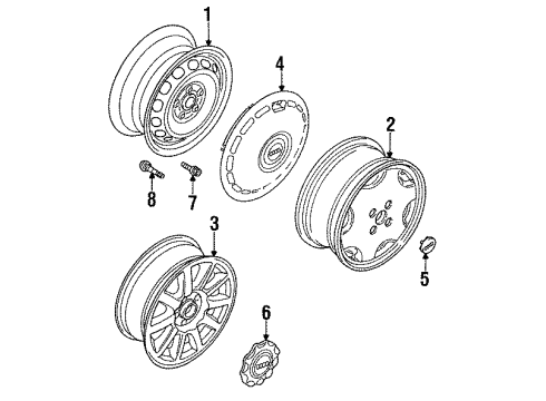 Audi 8A0-601-025-B-Z7P Wheel, Alloy