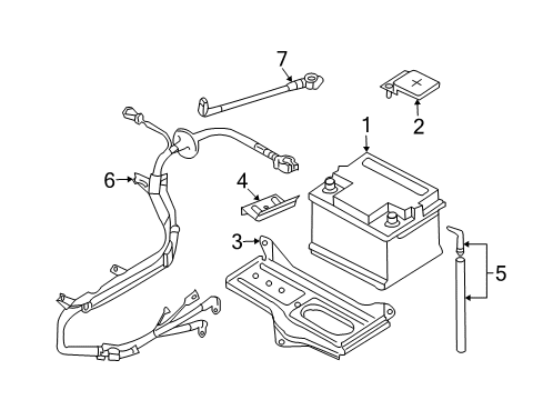 Audi 8E1-971-227 Positive Cable