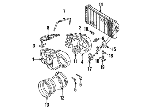 Audi 443-819-030 Heater Core