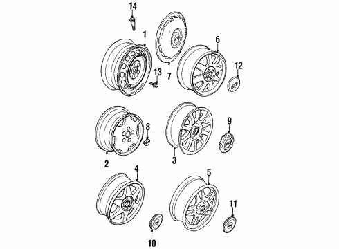 Audi 4A0-601-025-B-Z7P Wheel, Alloy