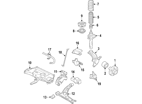 Audi 1K0-907-655-B Lateral Accelerometer Sensor