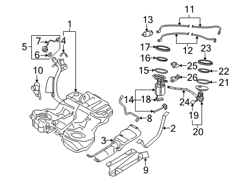 Audi 4F0-919-087-G Fuel Pump