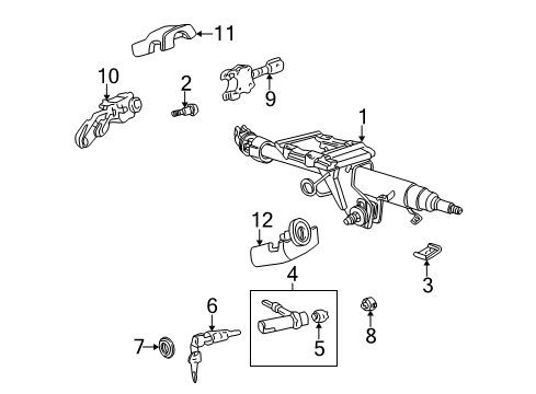 Audi 4A1-905-855-C Cylinder & Keys