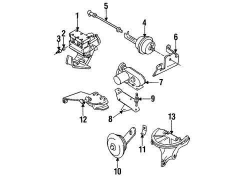 Audi 4A0-614-111-F ABS Control Unit